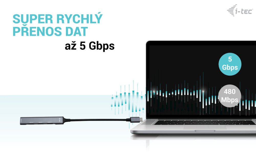 i-tec USB-C HUB Metal 1x USB 3.0 + 3x USB 2.0
