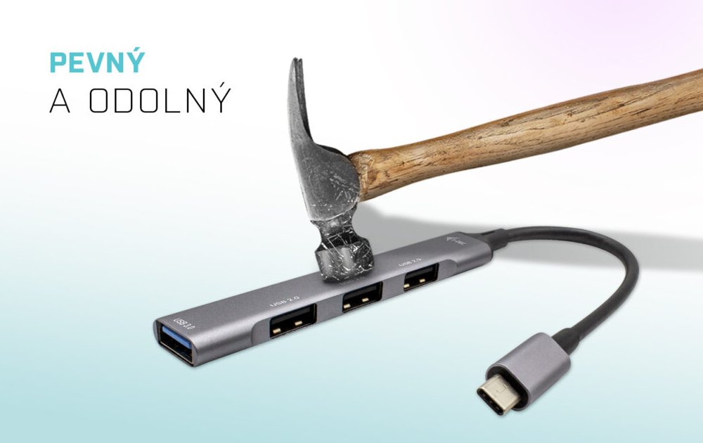 i-tec USB-C HUB Metal 1x USB 3.0 + 3x USB 2.0