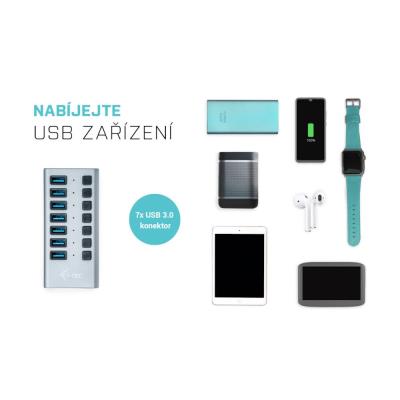 i-tec USB 3.0 nabíjecí HUB 10 Port + napájecí adaptér 48 W