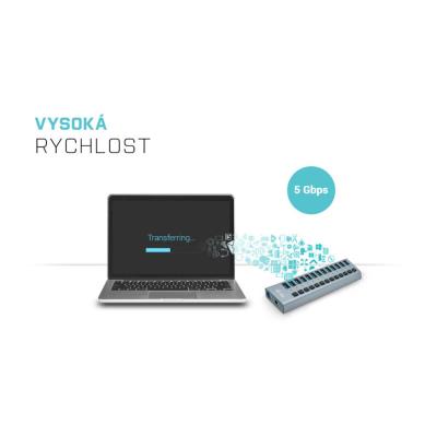 i-tec USB 3.0 nabíjecí HUB 13 Port + napájecí adaptér 60 W