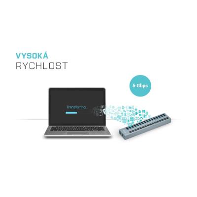 i-tec USB 3.0 nabíjecí HUB 16 Port + napájecí adaptér 90 W