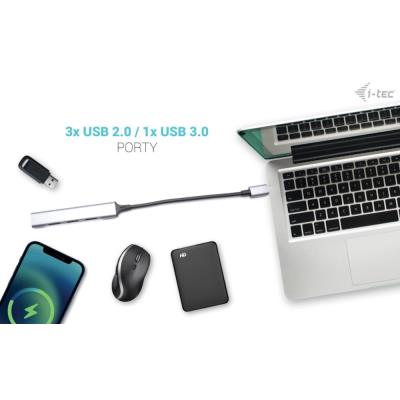i-tec USB-C HUB Metal 1x USB 3.0 + 3x USB 2.0