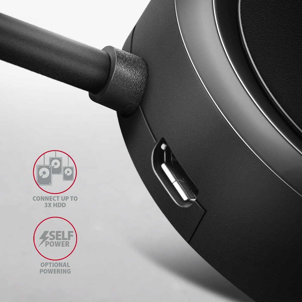 AXAGON hub USB-A / HUE-P1A / USB 3.2 Gen1 / 4x USB-A / 0,3m