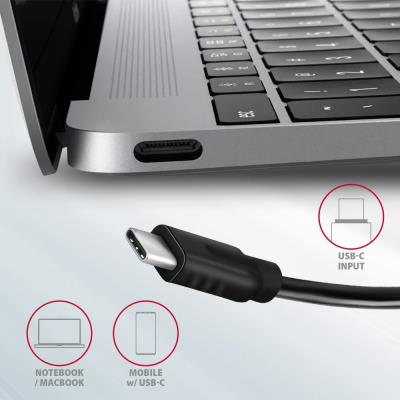 AXAGON hub USB-C SUPERSPEED / HMC-4G2 / USB 3.2 Gen2 / 2x  USB-C / 2x USB-A / 10GB/s / 0,13m