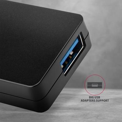 AXAGON SLIM hub USB-A / HUE-G1A / USB 3.2 Gen1 / 4x USB-A / 0,1m