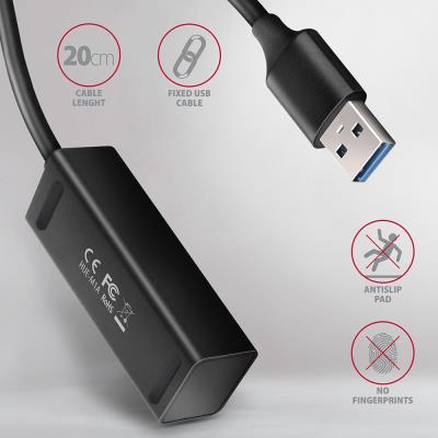 AXAGON MINI hub USB-A / HUE-M1A / USB 3.2 Gen1 / 4x USB-A / 0,2m