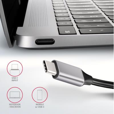 AXAGON hub USB-C 6v1 / HMC-6H4A / USB 3.2 Gen1 / 4x USB-A / HDMI / PowerDelivery / kovové tělo / 0,2m