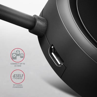 AXAGON hub USB-A / HUE-P1A / USB 3.2 Gen1 / 4x USB-A / 0,3m