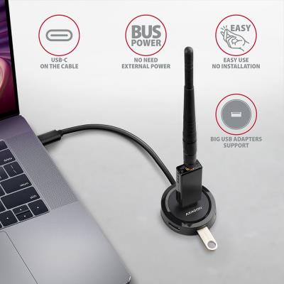 AXAGON hub USB-C / HUE-P1C / USB 3.2 Gen1 / 4x USB-A / 0,3m
