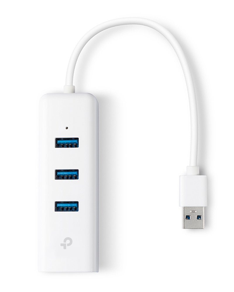 TP-Link UE330 - USB 3.0 3-portový hub & gigabitový ethernet adaptér 2 in 1 USB adaptér