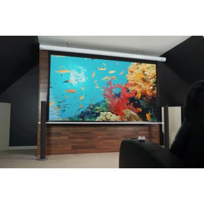 ELITE SCREENS plátno elektrické motorové 100" (254cm)/ 16:9/ 124,5×221,4cm/ hliníkový case bílý/ 24" drop/ Acoustic 4K
