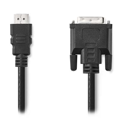 NEDIS kabel HDMI - DVI/ konektor HDMI - zástrčka DVI-D 24+1pinová/ černý/ bulk/ 2m