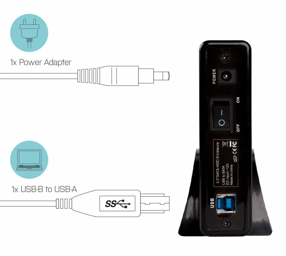 i-tec externí box pro HDD ADVANCE MySafe/ 3,5" SATA/ USB 3.0/ černý