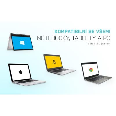 i-tec externí box pro HDD ADVANCE MySafe AluBasic/ 2,5" SATA/ SSD/ USB 3.0/ černý