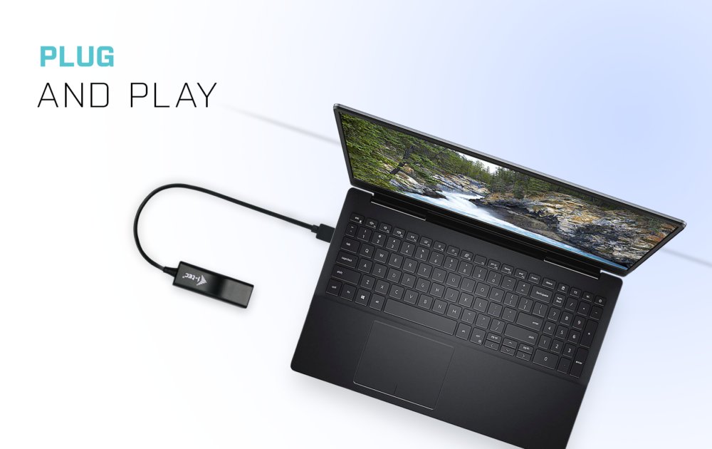 i-tec USB 2.0 Fast Ethernet adaptér DVANCE (RJ45)/ LED indikace/ černý