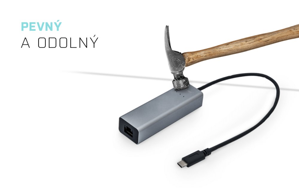 i-tec USB 3.1 Type C Gigabit Ethernet adaptér METAL (RJ45)/ LED indikace/ šedý