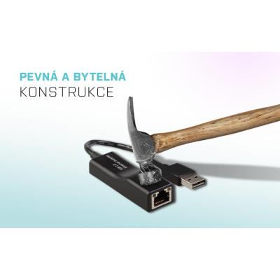 i-tec USB 2.0 Fast Ethernet adaptér DVANCE (RJ45)/ LED indikace/ černý