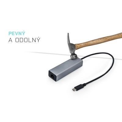 i-tec USB 3.1 Type C Gigabit Ethernet adaptér METAL (RJ45)/ LED indikace/ šedý