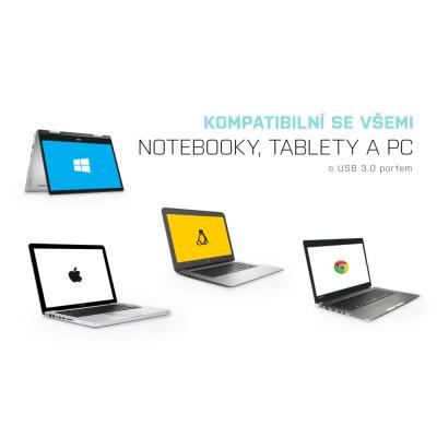 i-tec USB 3.0 Gigabit Ethernet adaptér METAL (RJ45)/ šedý