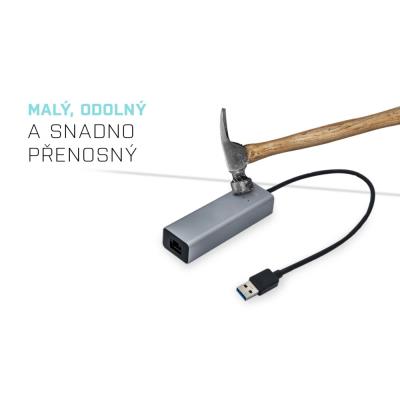 i-tec USB 3.0 Gigabit Ethernet adaptér METAL (RJ45)/ šedý