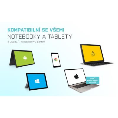 i-tec USB 3.1 Type C na Dual HDMI video adaptér/ 2x HDMI 4K/ kompatibilní s Thunderbolt 3