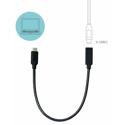 i-tec prodlužovací kabel USB 3.1 (Type-C)/ přenos obrazu až 4K / 60 Hz/ černý/ 30cm