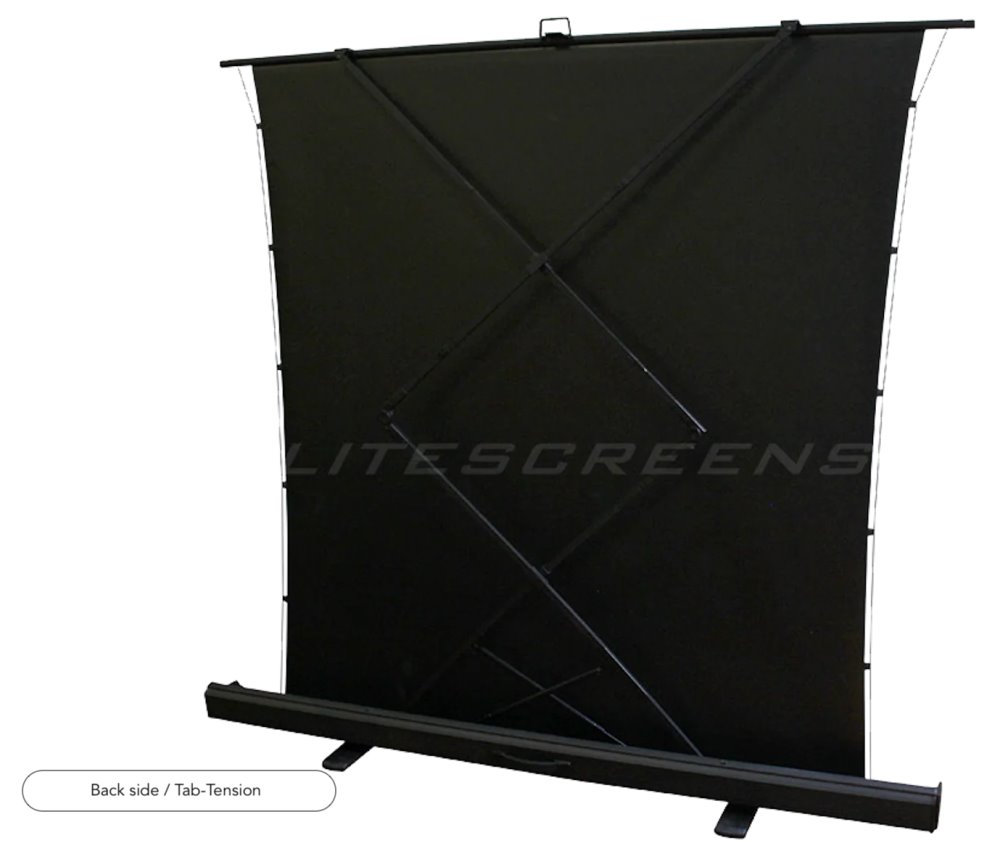 ELITE SCREENS plátno teleskopické od podlahy vzhůru 92" (233,7cm)/ 16:9/ 114,6×203,7cm/ gain 1.1/ case černý