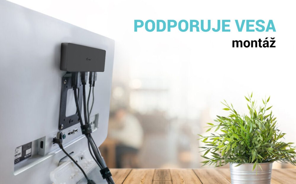 i-tec dokovací stanice Gen2 Thunderbolt 3/ Triple display/ 3x USB-A 3.2/ 2x USB 2.0/ 2x USB-C/ 2x DP/ HDMI/ LAN/ PD 100