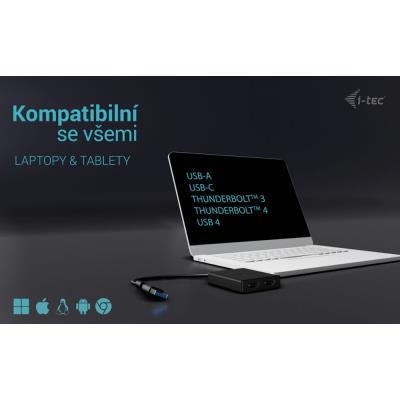 i-tec USB-A/USB-C Dual 4K HDMI video adaptér