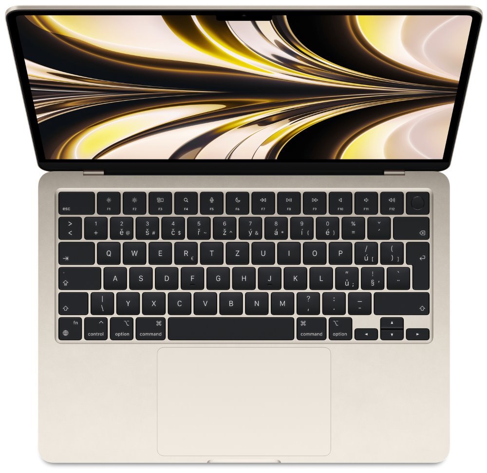 Apple MacBook Air 13" (2022) / M2 / 8C CPU / 8C GPU / 16GB / 256GB / Hvězdně bílý