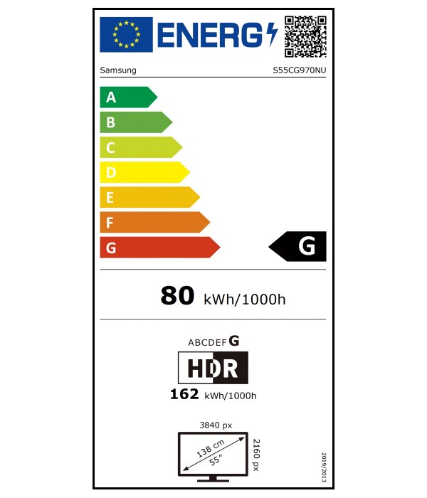 Samsung Odyssey Ark G97NC 55" /Prohnutý/3840x2160/16:9/VA/1ms/165Hz/Jack/HDMI/DP/USB/LAN/WiFi/BT/PIVOT/VESA/Repro