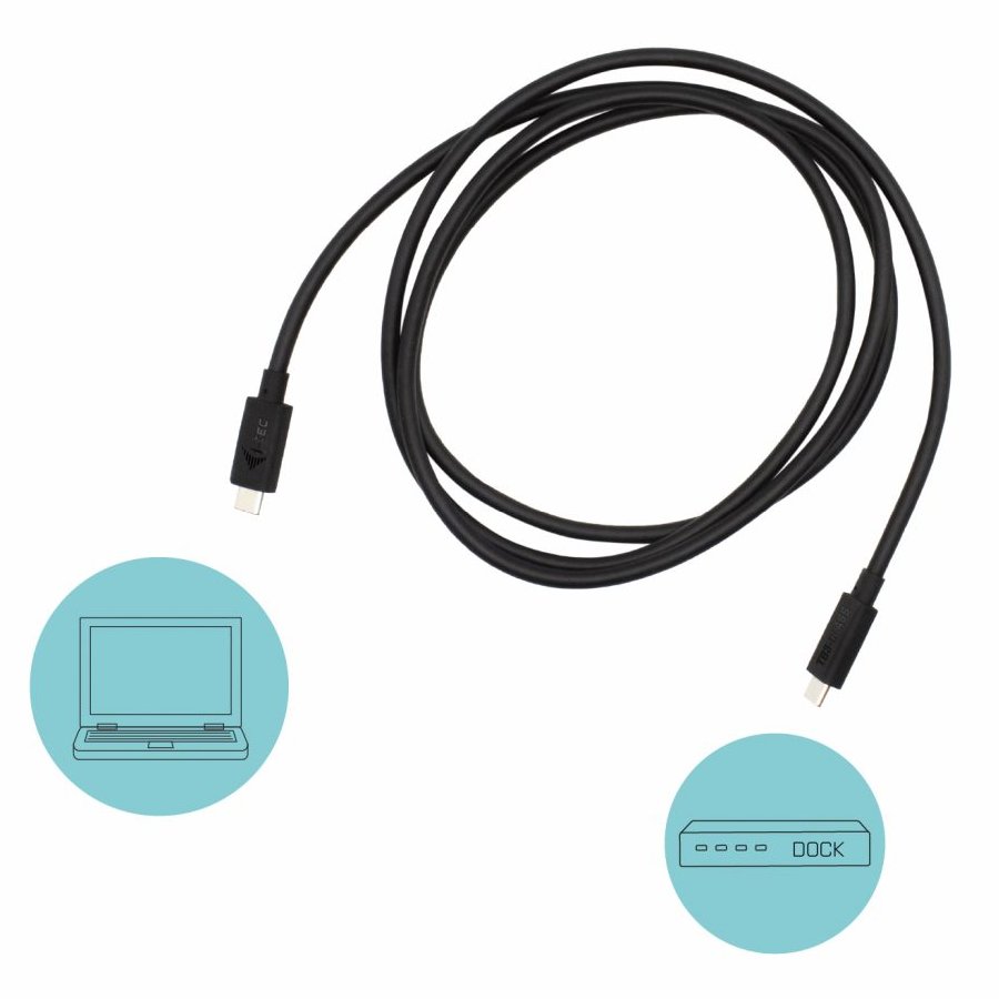 i-tec propojovací kabel Thunderbolt 3 – 40 Gbps, 100W Power Delivery, USB 3.1 (Type-C) Compatible, 1,5m