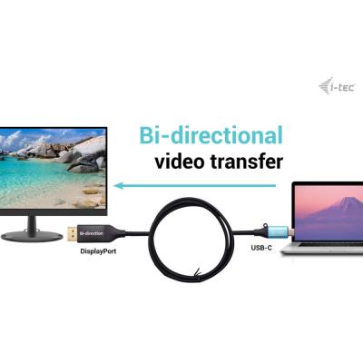 i-tec USB-C DisplayPort Bi-Directional kabelový adaptér 8K/30Hz 150cm