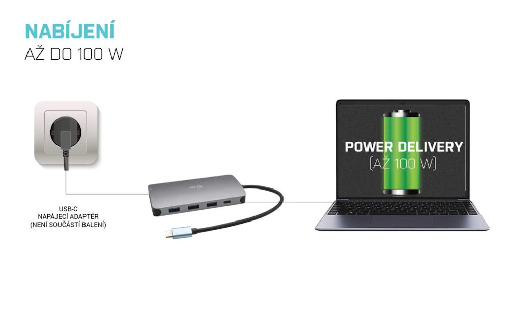 i-tec dokovací stanice USB-C/ HDMI/ VGA/ 3x USB 3.0/ USB-C/ Thunderbolt 3/ LAN/ Power Delivery 100W