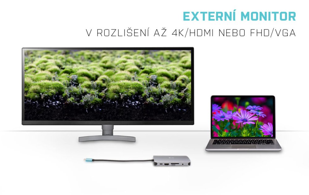 i-tec dokovací stanice USB-C/ HDMI/ VGA/ 3x USB 3.0/ USB-C/ Thunderbolt 3/ LAN/ Power Delivery 100W