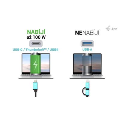 i-tec dokovací stanice Thunderbolt/ Dual display/ 4x USB 3.0/ 2x USB-C/ 2x DP/ 2x HDMI/ LAN/ Power Delivery 100W