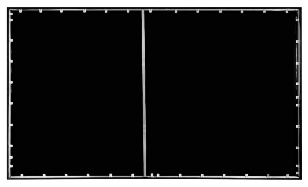 ELITE SCREENS plátno v pevném rámu prohnuté 150" (381cm)/ 16:9/ 186,8×332,1cm/ gain 1.1/ CineWhite/ rám 9cm