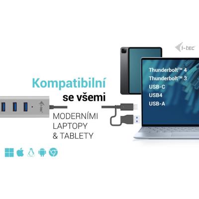 i-tec USB-C nabíjecí HUB Metal/ 7 portů/ USB-A 3.2 Gen 1/ kovový