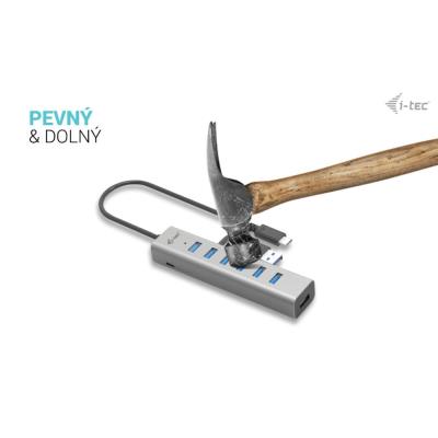 i-tec USB-C nabíjecí HUB Metal/ 7 portů/ USB-A 3.2 Gen 1/ kovový