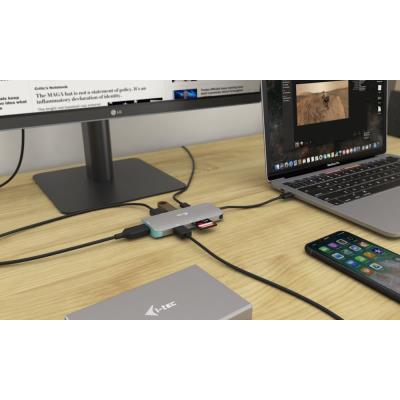 i-tec dokovací stanice USB-C Metal/ Nano Dock/ 4K UHD 3840×2160/ 3x USB 3.0/ HDMI + Power Delivery 60 W