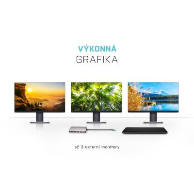i-tec dokovací stanice USB-C/ 2x DP/ HDMI/ 2x USB 3.0/ 2x USB 2.0/ USB-C/ Thunderbolt 3/ LAN/ Power Delivery 100W
