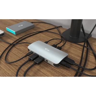 i-tec dokovací stanice USB-C/ 2x DP/ HDMI/ 2x USB 3.0/ 2x USB 2.0/ USB-C/ Thunderbolt 3/ LAN/ Power Delivery 100W