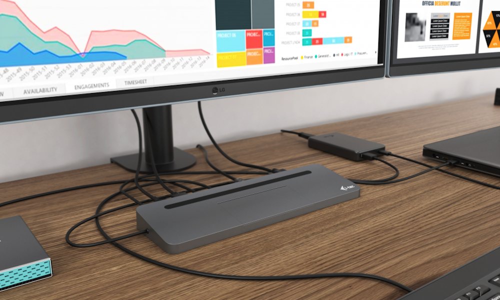 OPRAVENÉ - i-tec dokovací stanice USB-C/ 4K Triple Display/ DP/ HDMI/ VGA/ 2x USB 3.0/ 2x USB 2.0/ LAN/ Power Delivery 8...