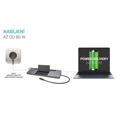 OPRAVENÉ - i-tec dokovací stanice USB-C/ 4K Triple Display/ DP/ HDMI/ VGA/ 2x USB 3.0/ 2x USB 2.0/ LAN/ Power Delivery 8...