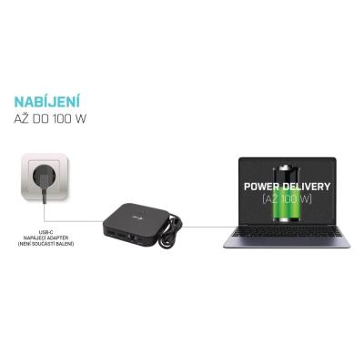 i-tec dokovací stanice USB-C/ Dual Display/ 1x USB-C/ 3x USB 3.1 / 2x USB 2.0 / LAN/ Thunderbolt 3/ Power Delivery 100W