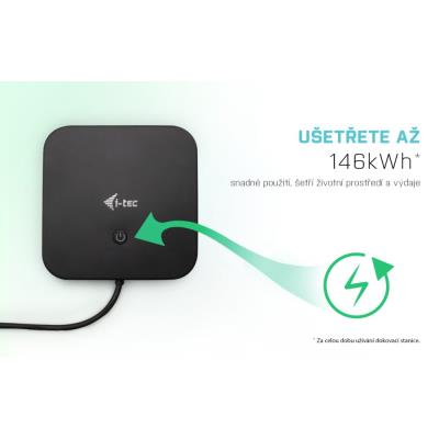 i-tec dokovací stanice USB-C/ Dual Display/ 1x USB-C/ 3x USB 3.1 / 2x USB 2.0 / LAN/ Thunderbolt 3/ Power Delivery 100W