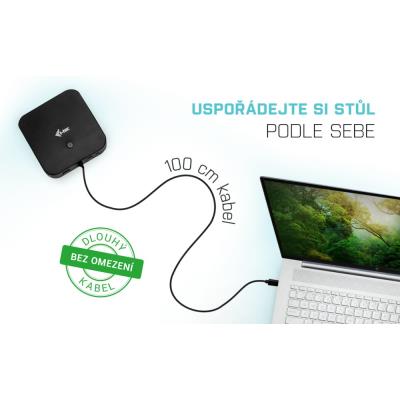 i-tec dokovací stanice USB-C Dual Display/ 2x DP/ 2x USB-C/ 5x USB/ LAN/ Power Delivery 65W + univerzální nabíječka 112W