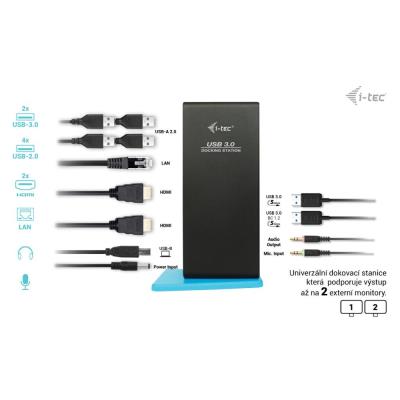 i-tec dokovací stanice USB 3.0/USB-C Dual HDMI/ 2x HDMI/ 2x USB 3.0/ 4x USB 2.0/ LAN