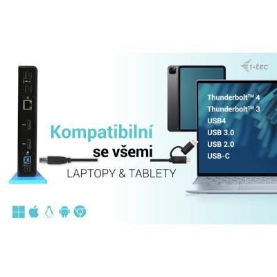 i-tec dokovací stanice USB 3.0/USB-C Dual HDMI/ 2x HDMI/ 2x USB 3.0/ 4x USB 2.0/ LAN