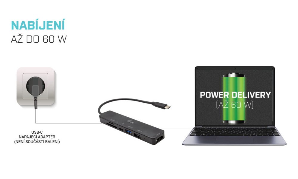i-tec dokovací stanice USB-C Travel Easy Dock 4K/ HDMI/ USB-C/ USB 3.0/ USB 2.0/ Power Delivery 60W